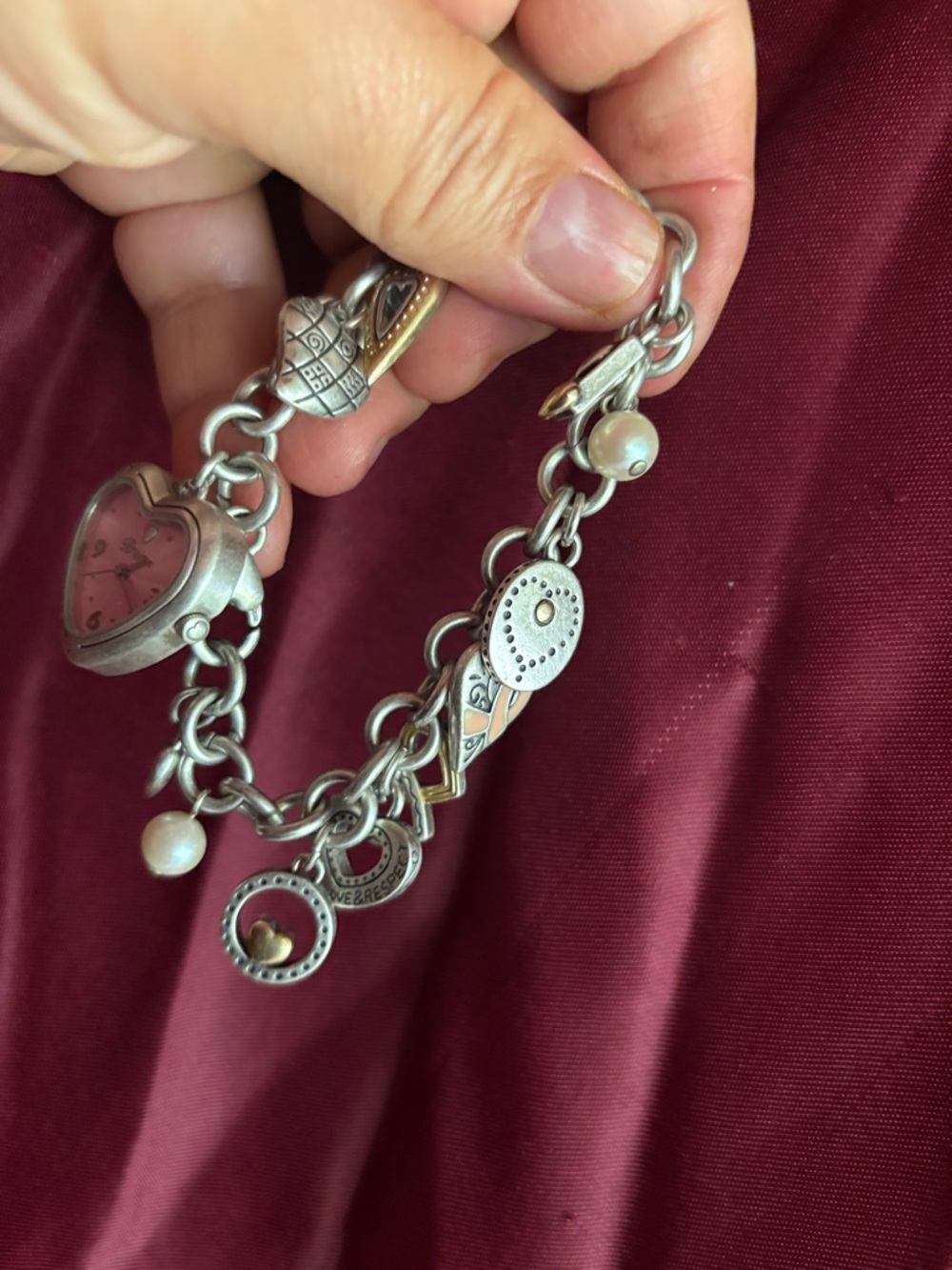 Brighton Hearts 💕 Watch bracelet  two tone gold and silver